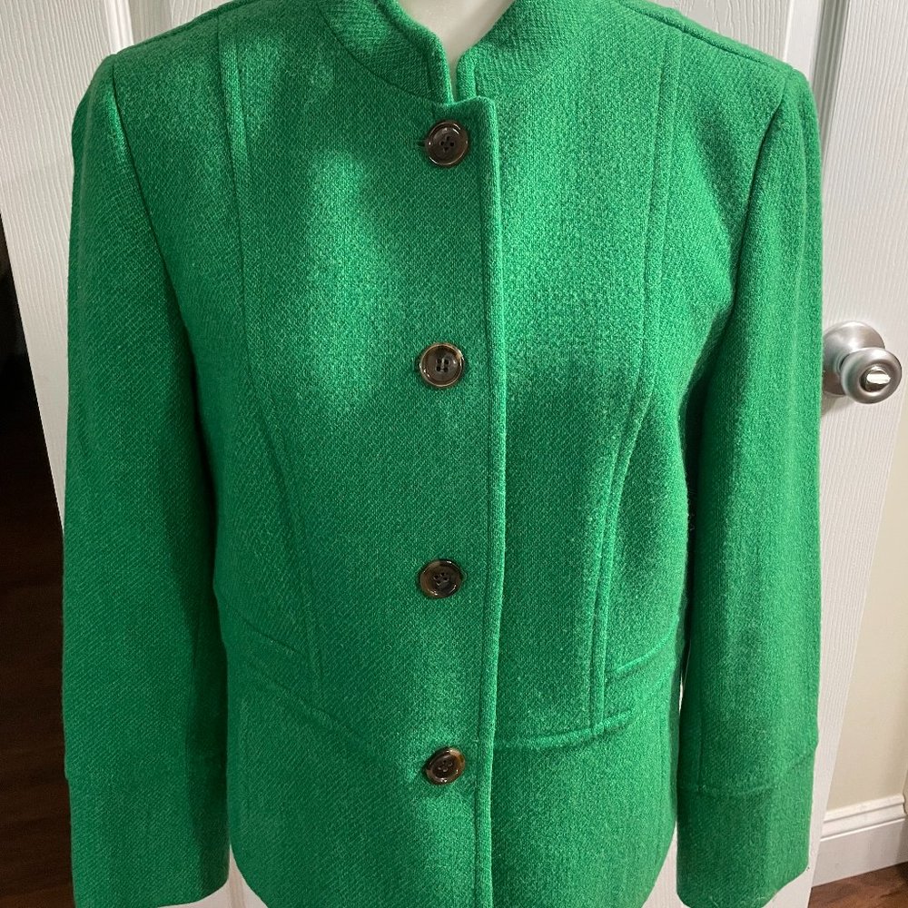Talbots Green Wool Jacket